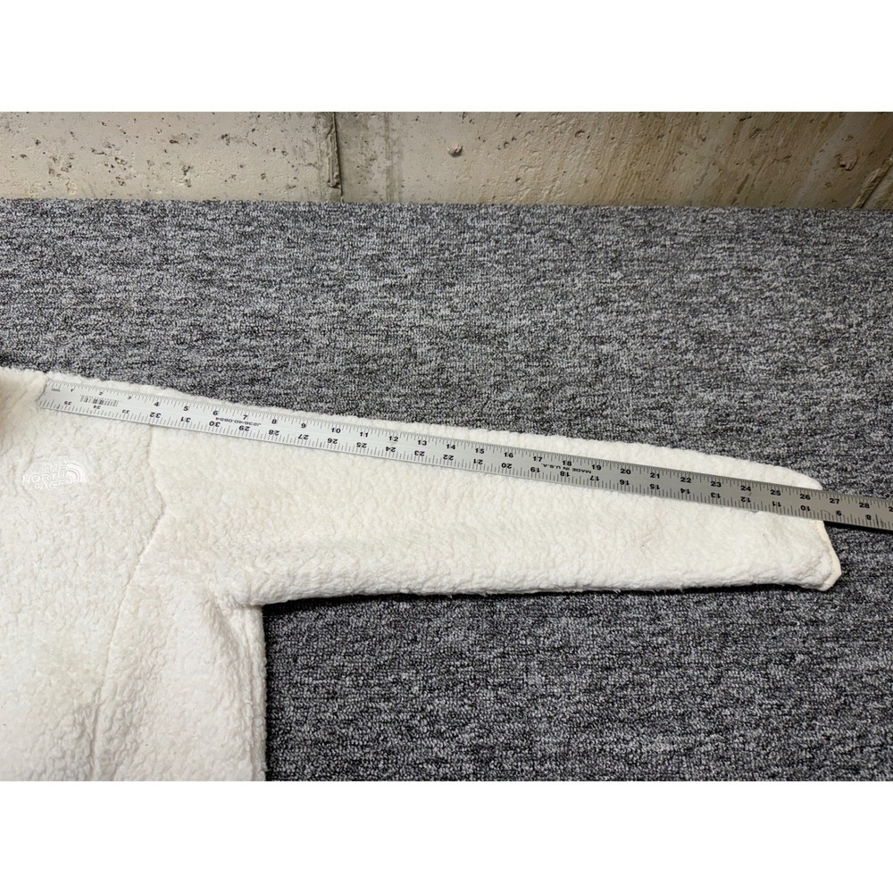 The North Face Girls Osito Full Zip Fleece Jacket White XL 18 High Pile Soft - Picture 6 of 9